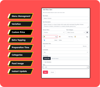Effortless Menu Management